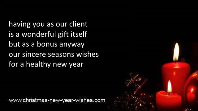 business holiday season greetings clients