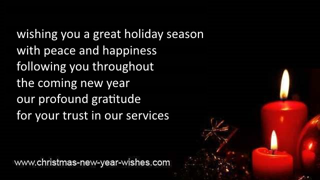 happy holidays business messages