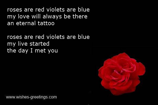 Are funny poem rose red Roses Are