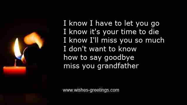 death grandpa comfort message